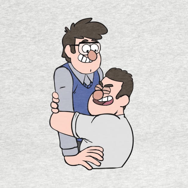 Stan and Ford hug by Julientel89